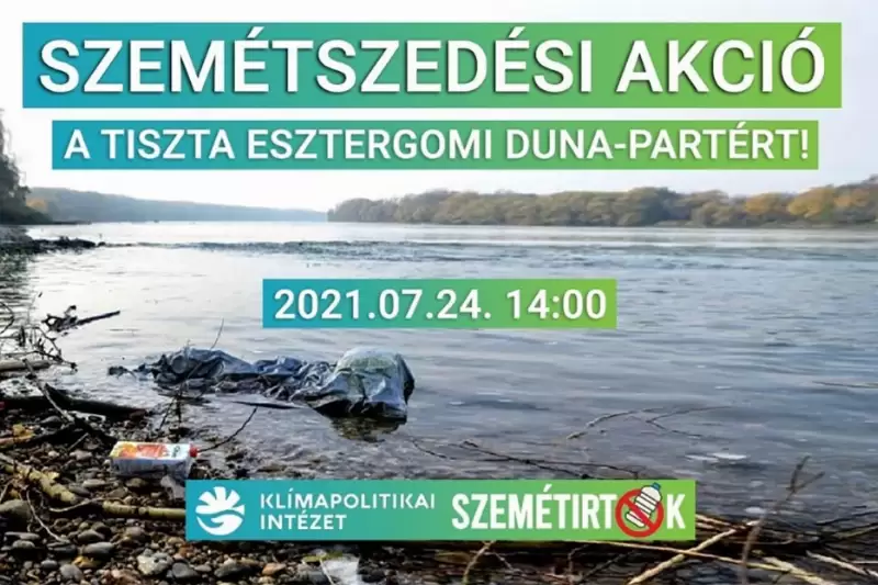 Műanyagmentes július: az esztergomi Duna-part fontos szakasza tisztul meg