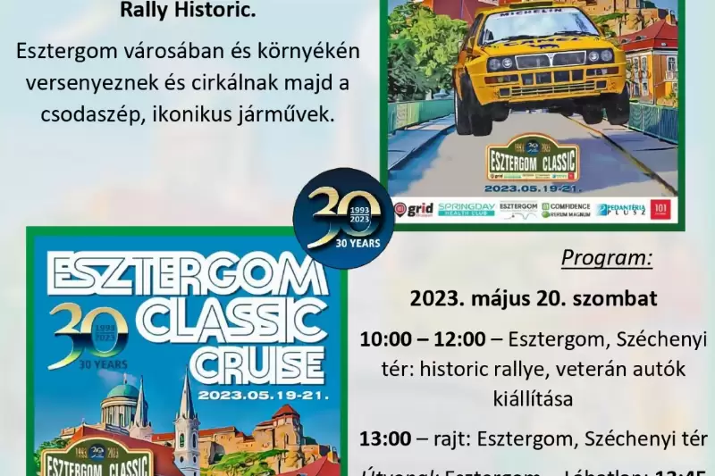 Teljes útlezárás az Esztergom Classic Rally idejére