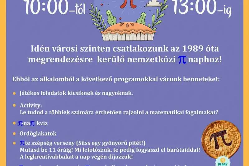 π-napi játékok a Széchenyi téren