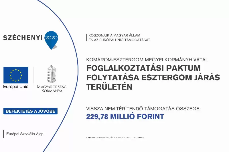 Foglalkoztatási paktum folytatása Esztergom járás területén