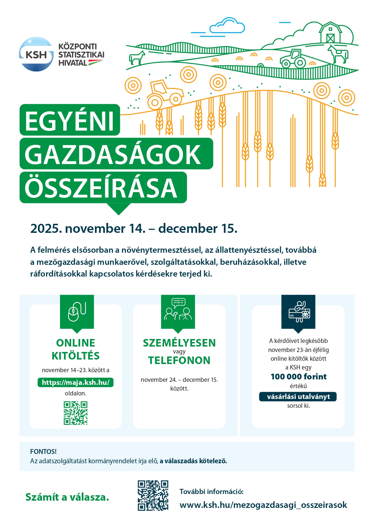 Mezőgazdasági összeírást végez Esztergomban a KSH