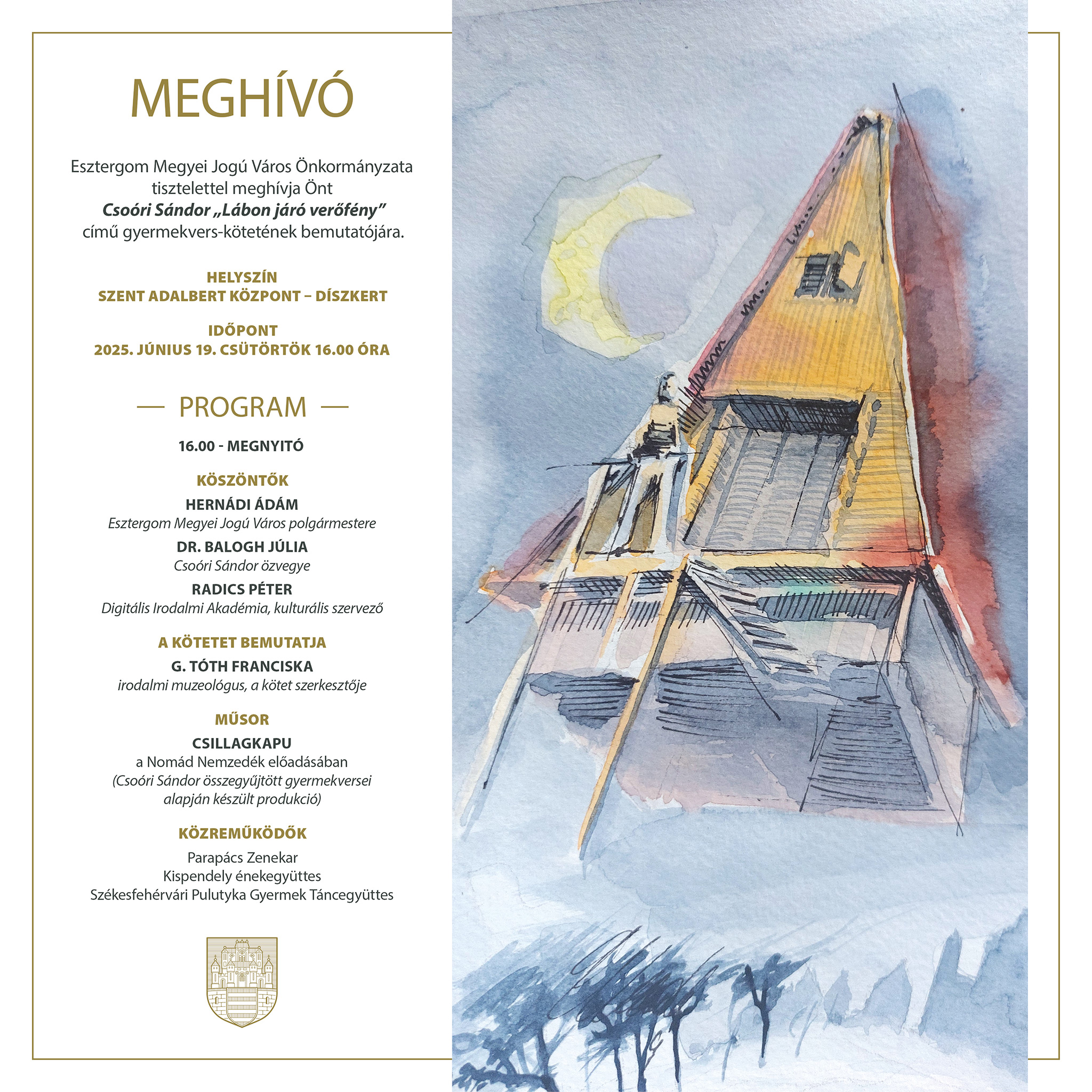 Meghívó - Csoóri Sándor 