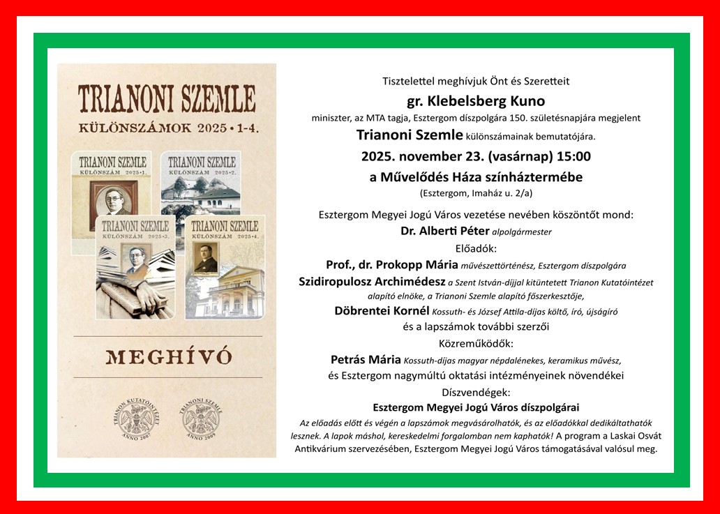 Meghívó - Laskai Osvát Antikvárium 